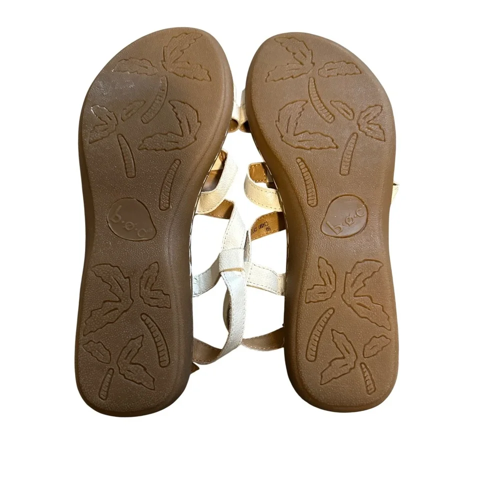BOC Born Concept Strappy‎ Sandals Comfort Casual Adjustable White 9M